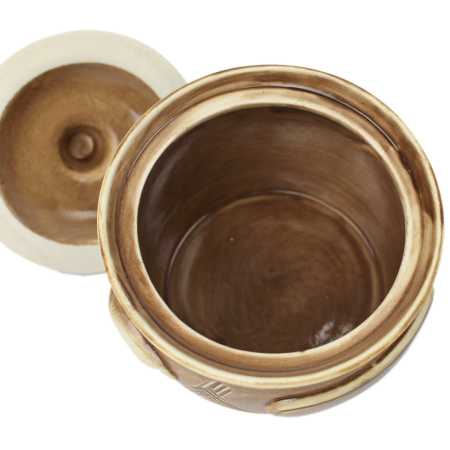 Schmalztopf 0,5 L - Karo Rustikal